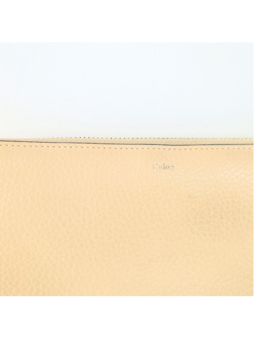 Chloe Alphabet Long Wallet For Women Beige NeutralLeather & Gold tone Hardware - Picture 3 of 16